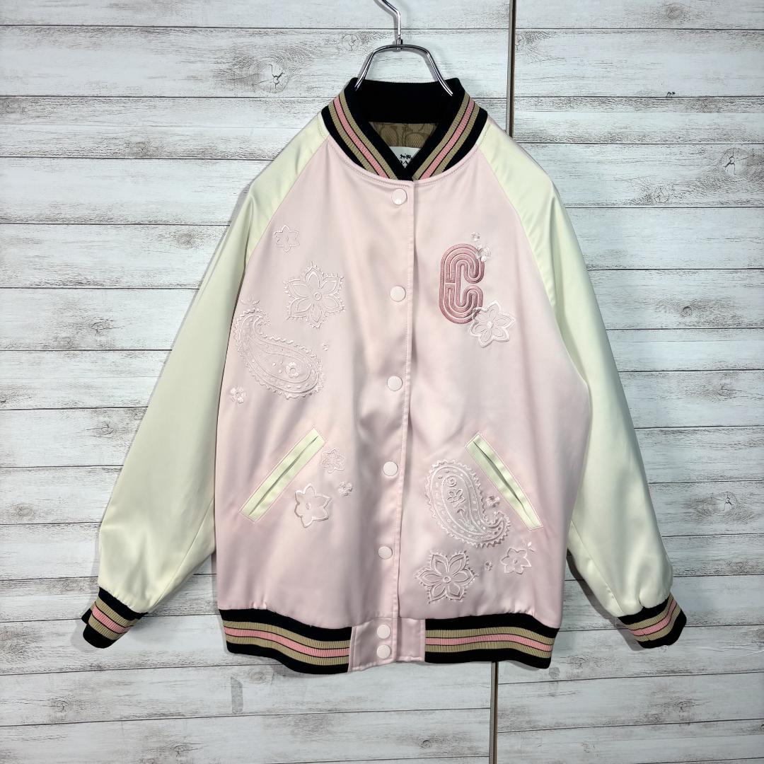 3119 コーチ　COACH　シグネチャー　スカジャン　刺繍ロゴ　ジャケット