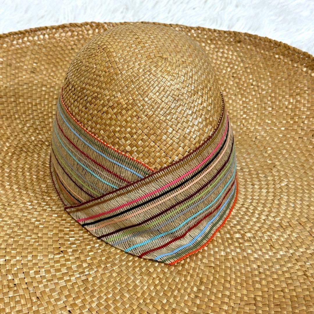 未使用品 Borsalino ボルサリーノ 帽子 キャペリンハット イタリア製