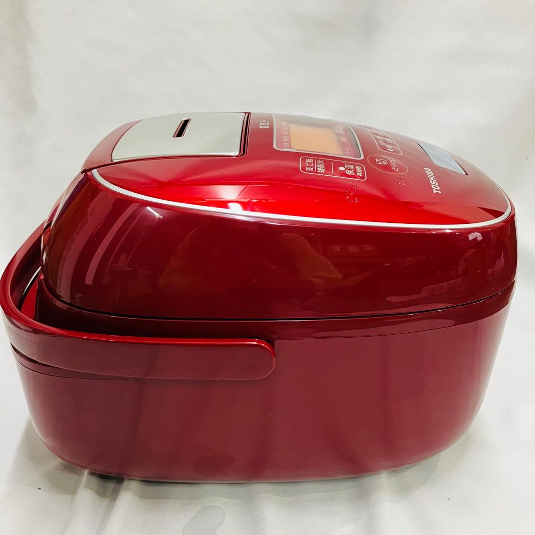 12m86. TOSHIBA RC-10E7VR IH炊飯器 レッド 新品未使用