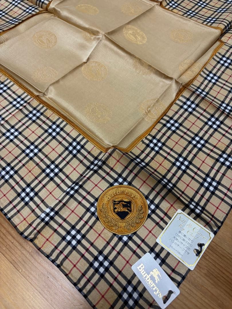 s*認様 Burberry's シルク＆コットン大判ハンカチ 4枚セット