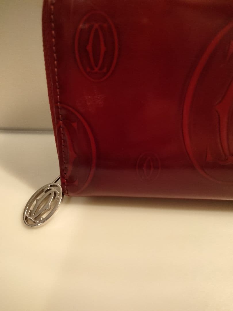 Cartier レッド 長財布 箱付き