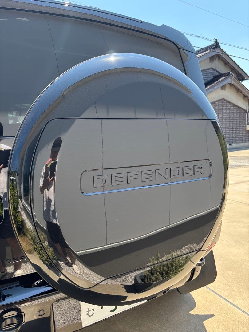 DEFENDER 純正品　スペアタイヤカバー ブラック