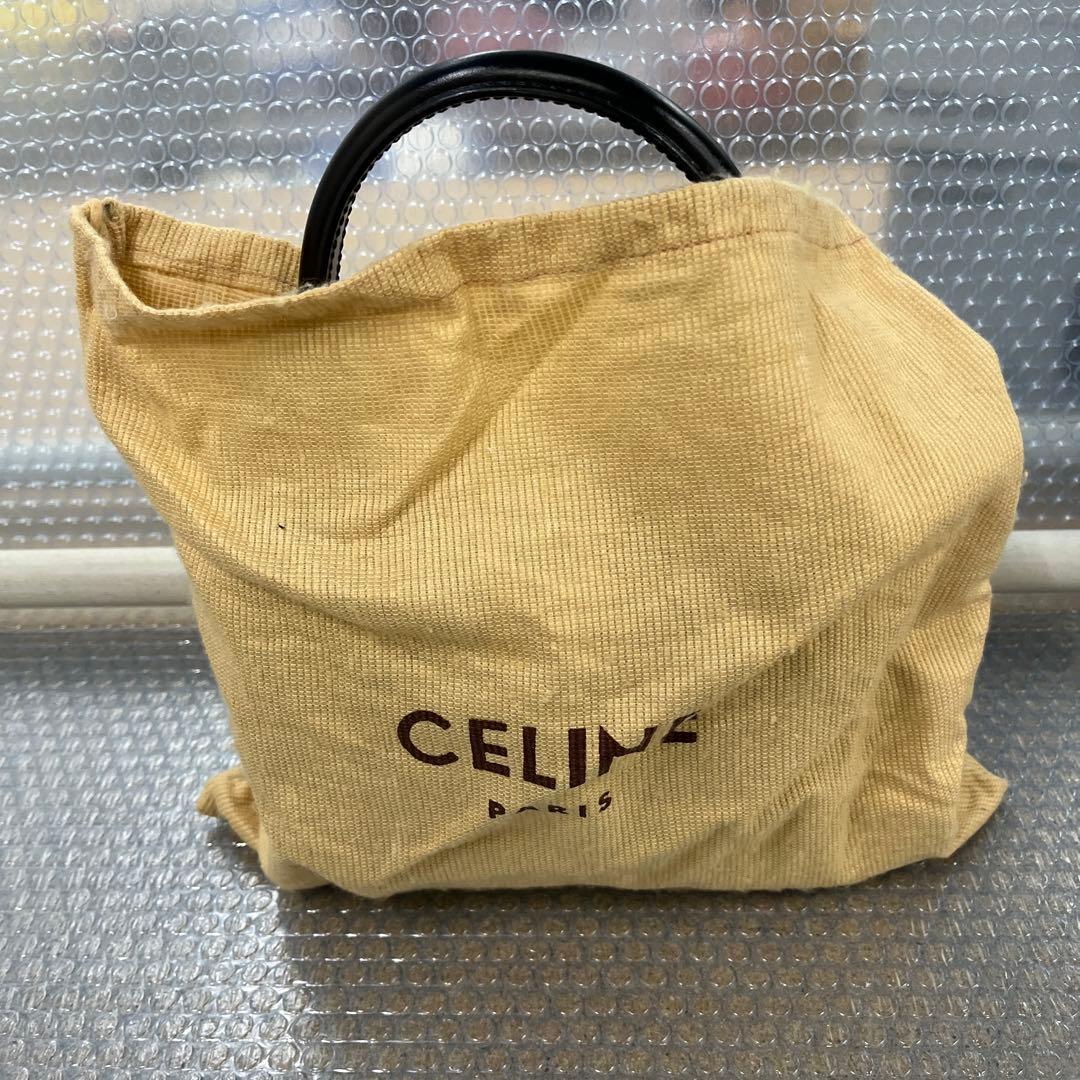 ⭐*️様 美品 CELINE ブラックレザー ハンドバッグ　現状品