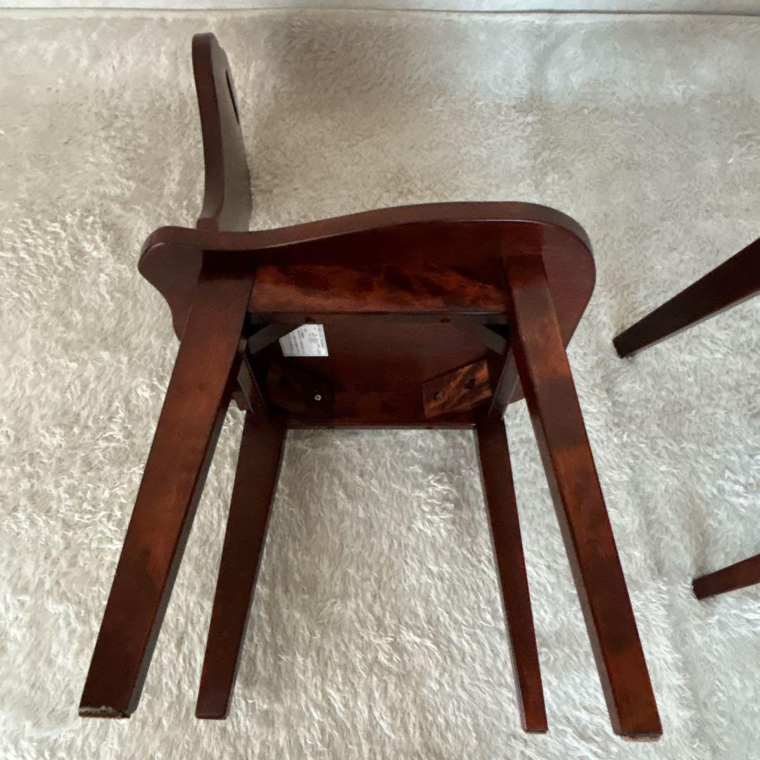 梅干様リクエスト品2脚セット】クリエイトファニチャー 天然木 名作椅子 カバ材