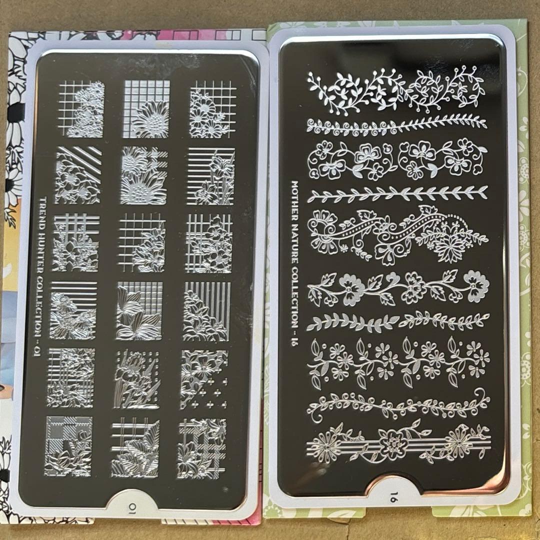 同梱値引最大200円●スタンプネイル　プレート　8枚