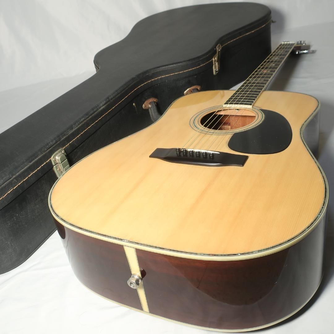 縦ロゴ Morris W-40 エレアコ仕様 ギター ハードケース付 弦交換済