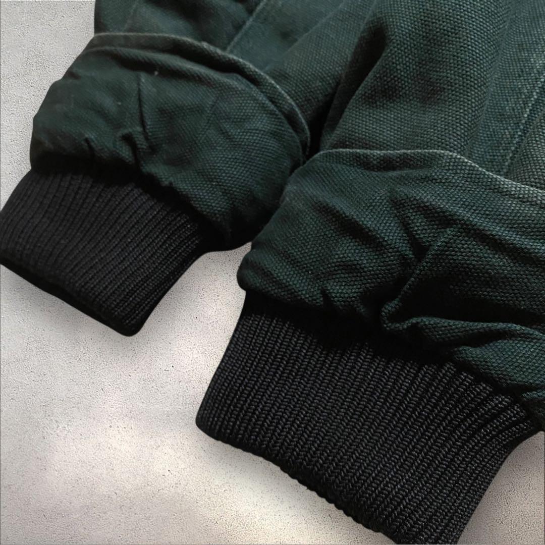 【重厚感◎】XLダックジャケットデトロイトグリーン襟コーデュロイトラディショナル