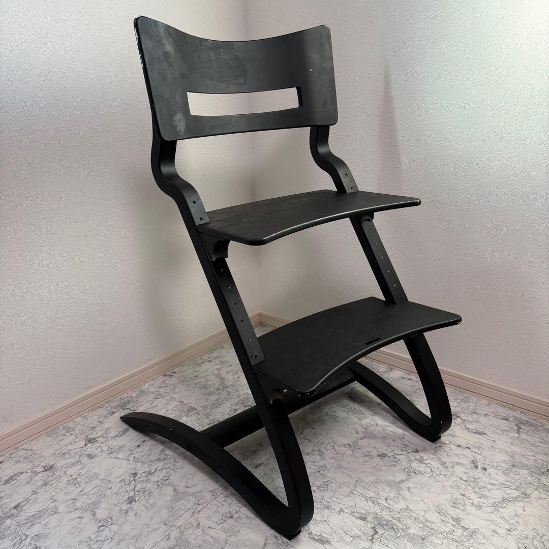 LEANDER ハイチェア　ブラック　北欧　リエンダー　ベビーチェア　イス