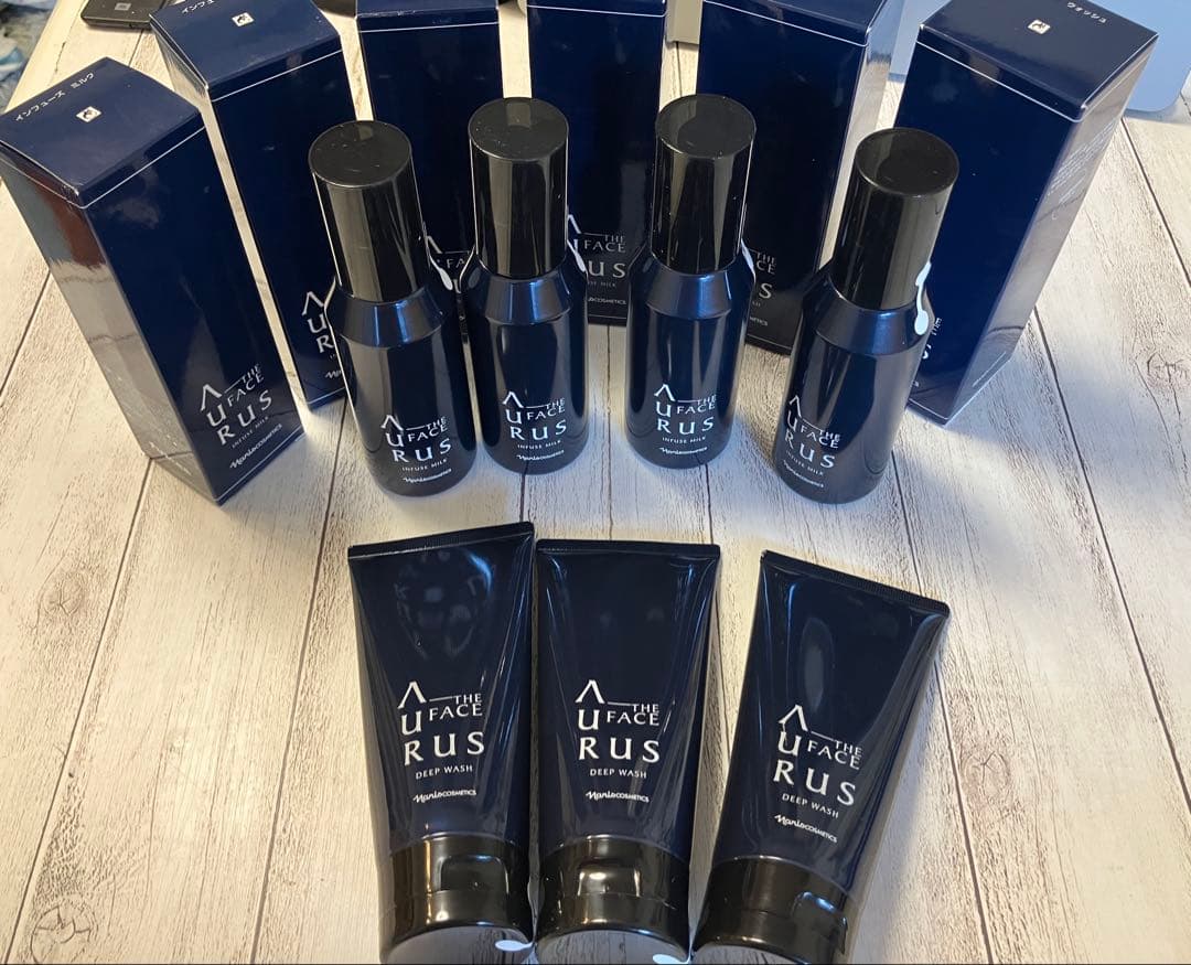 ナリス アウラス ザ フェイス 7点セット（洗顔料3点・乳液4点）新品・未使用