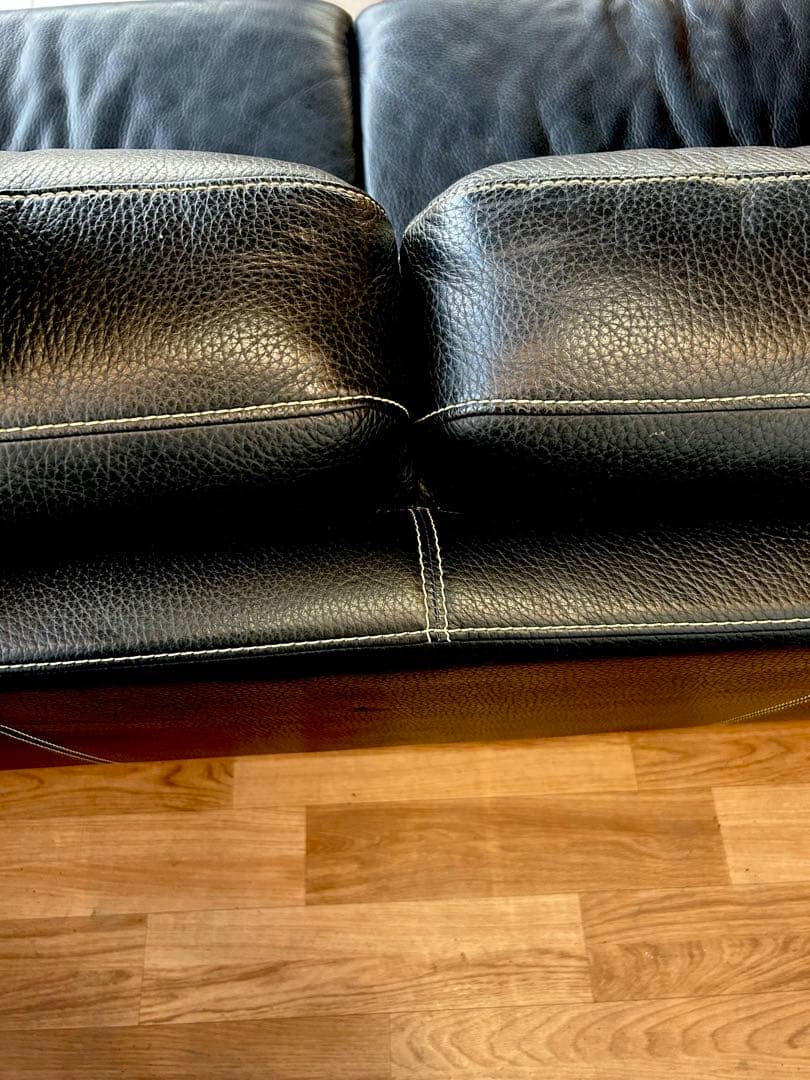 712 IDC大塚家具 L/S LUXE-01 本革 3人掛けソファ