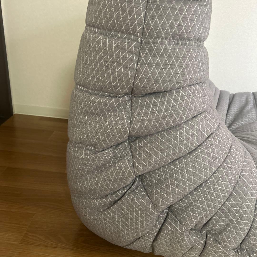 【極美品】リーンロゼ　トーゴ1Pソファ　ファブリック　グレー
