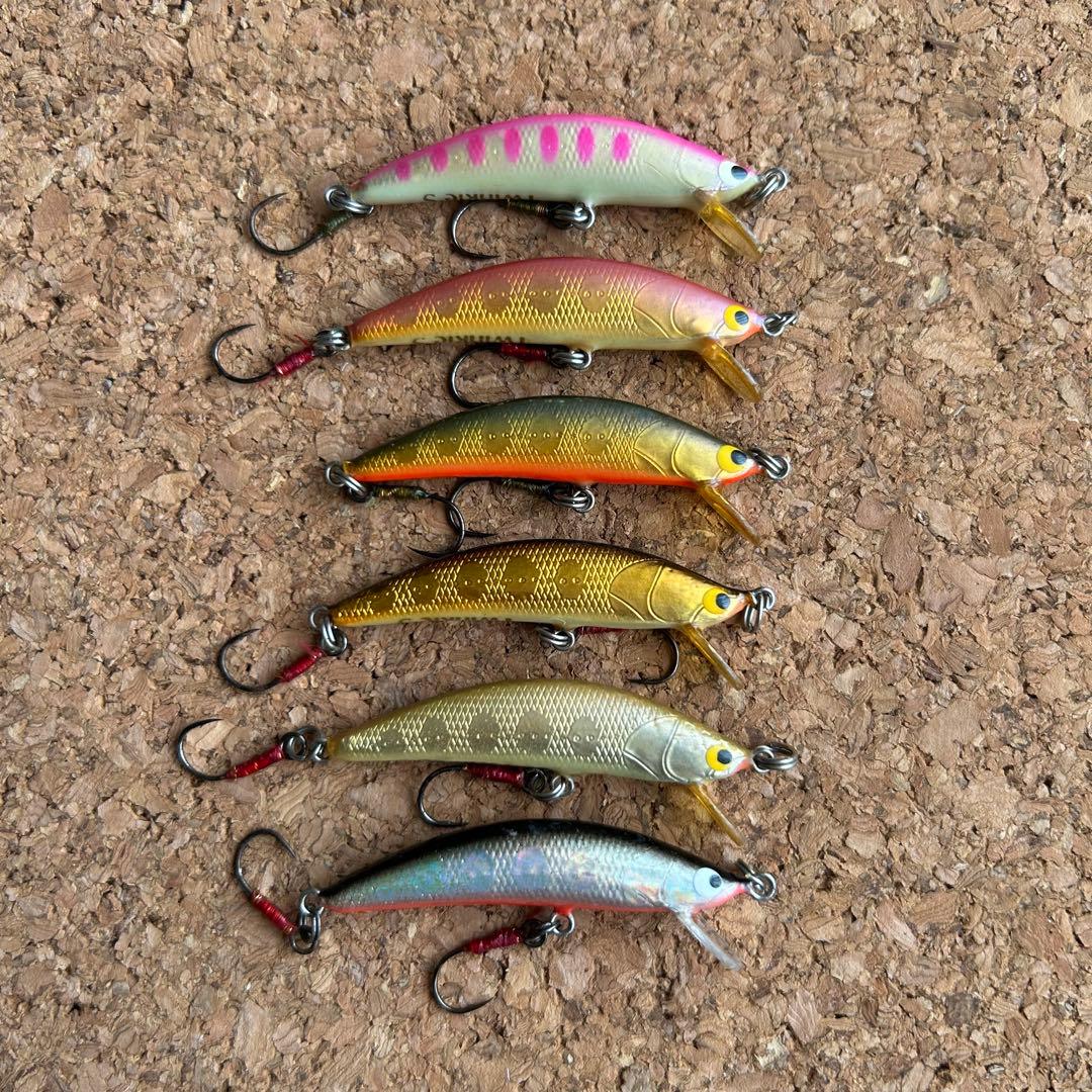 ツインクル　シンキング　ミノー・プラグ 45mm 6個 Twinkle 渓流　湖