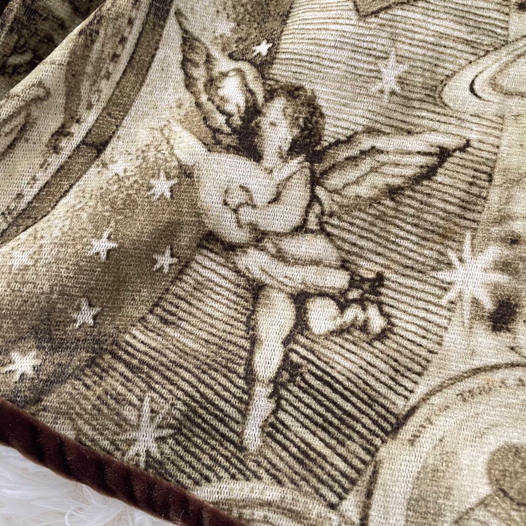 トクコプルミエヴォル 総柄ベロアシャツ M 天使 エンジェル