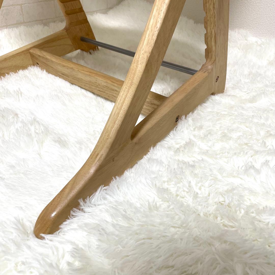 美品　大和屋　すくすくチェア プラス テーブル付き　ナチュラル　1501NA