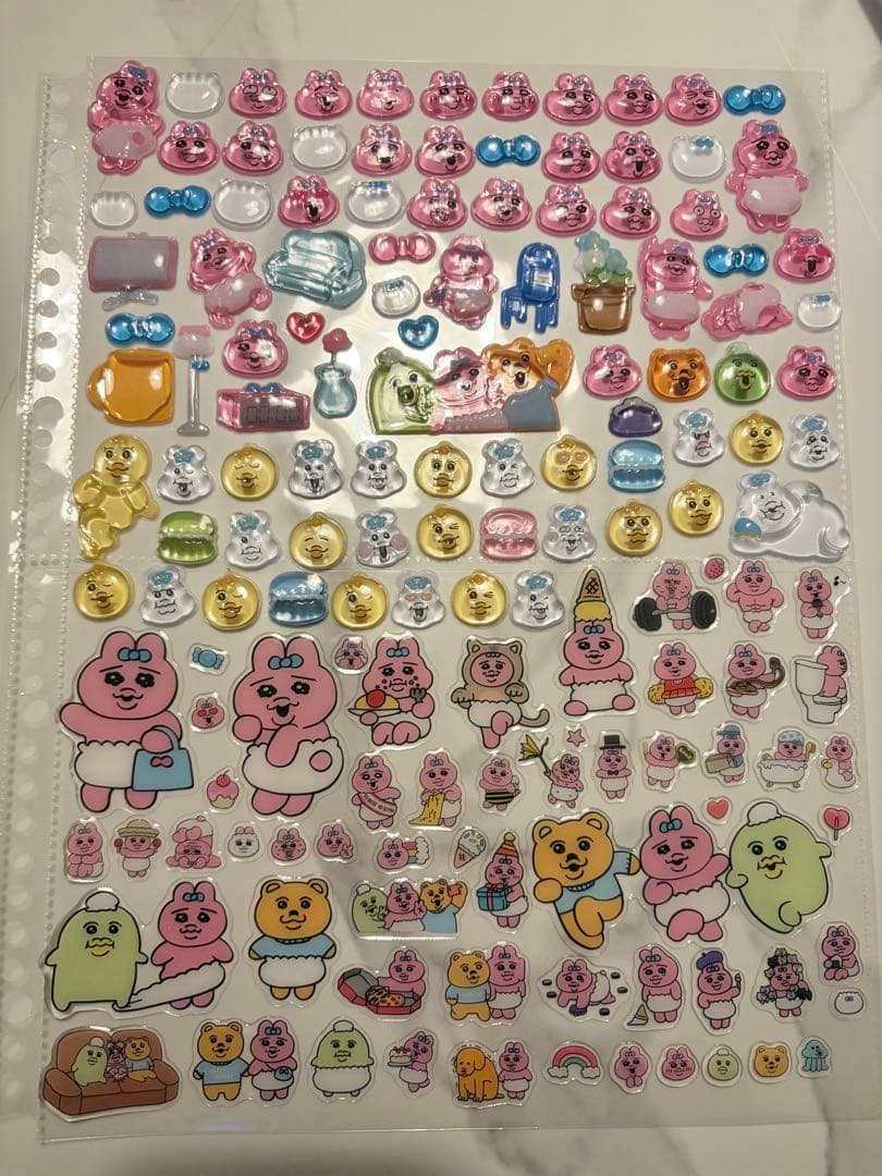 A4サイズシール帳　シールお裾分け