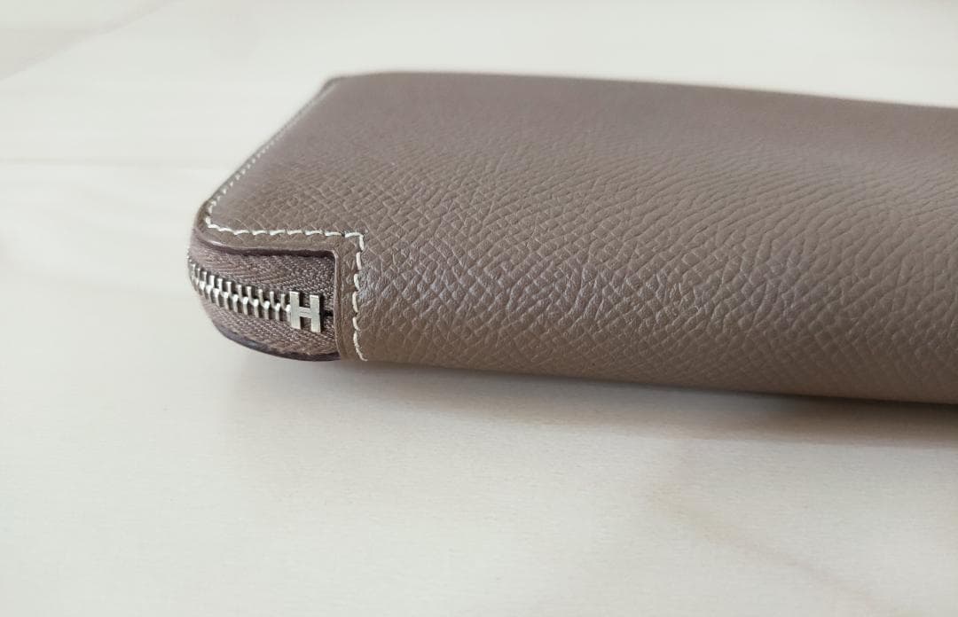 エルメス アザップロング シルクイン エトゥープ ロングウォレット長財布