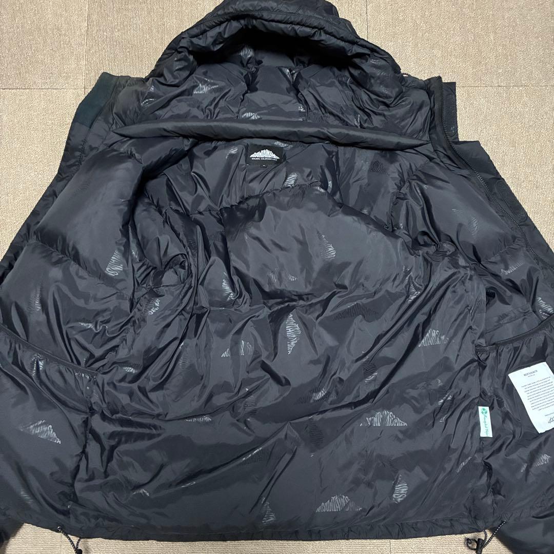 最終値下げ中 マウンテンスミス ダウンジャケット 黒 M ドローコード ダウン