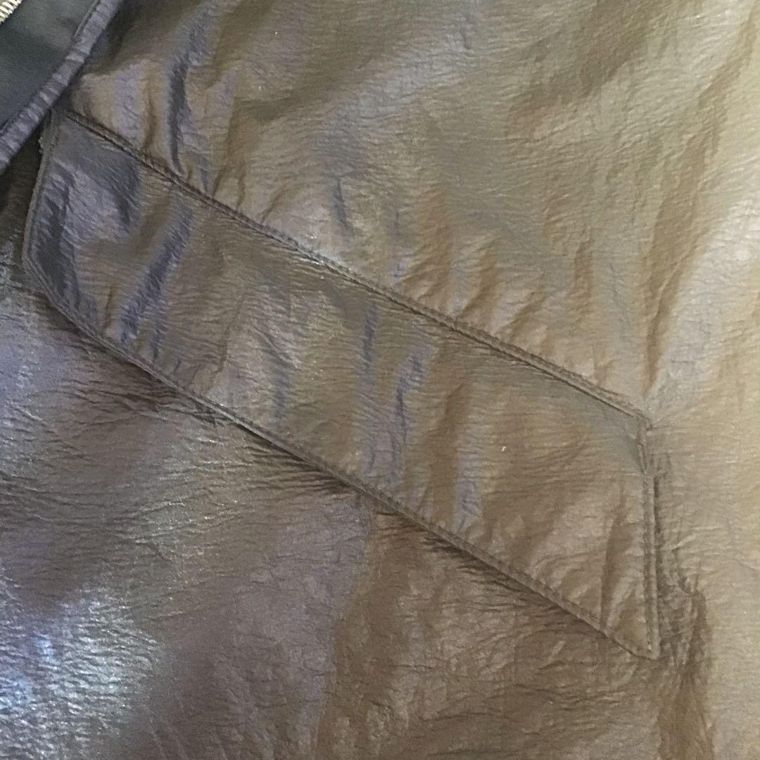 訳ありSTONE  ナイロンジャケット ブラック(ファスナー不具合)