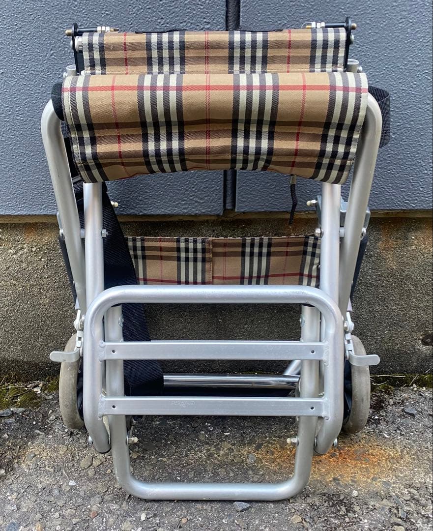 状態込み サポートカート 簡易車椅子 介護用 折りたたみ式 アルミ軽量 車いす