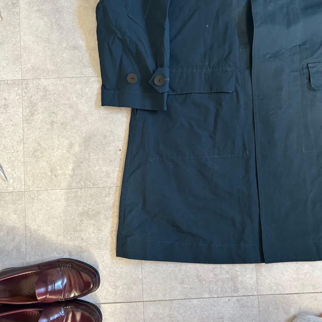 Leh ダークブルー オーバーコート Mサイズ ネイビー