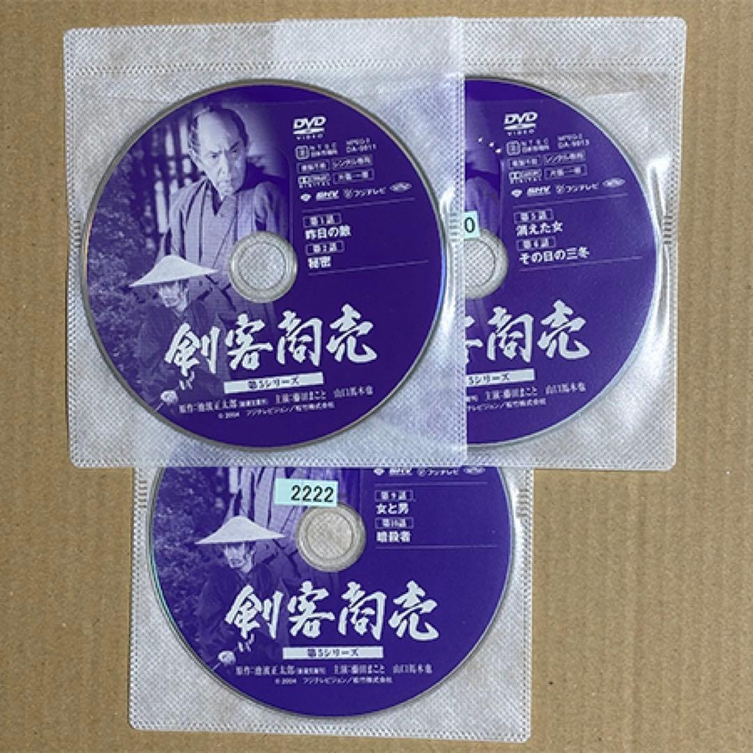 ●剣客商売●DVD第1～第5シリーズ＋スペシャル５巻●レンタル落ち