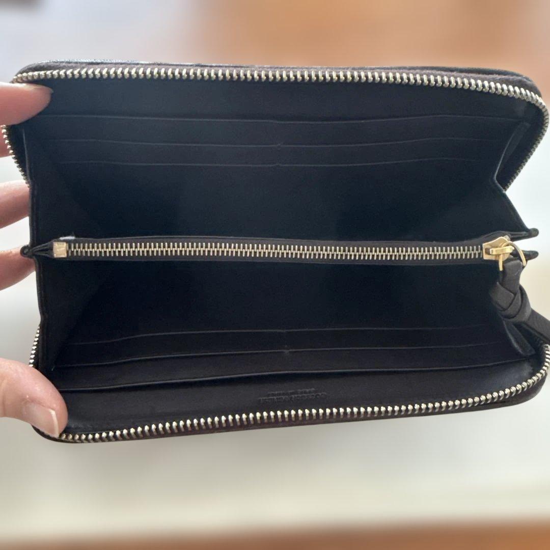 ボッテガヴェネタ 長財布 ダークブラウン