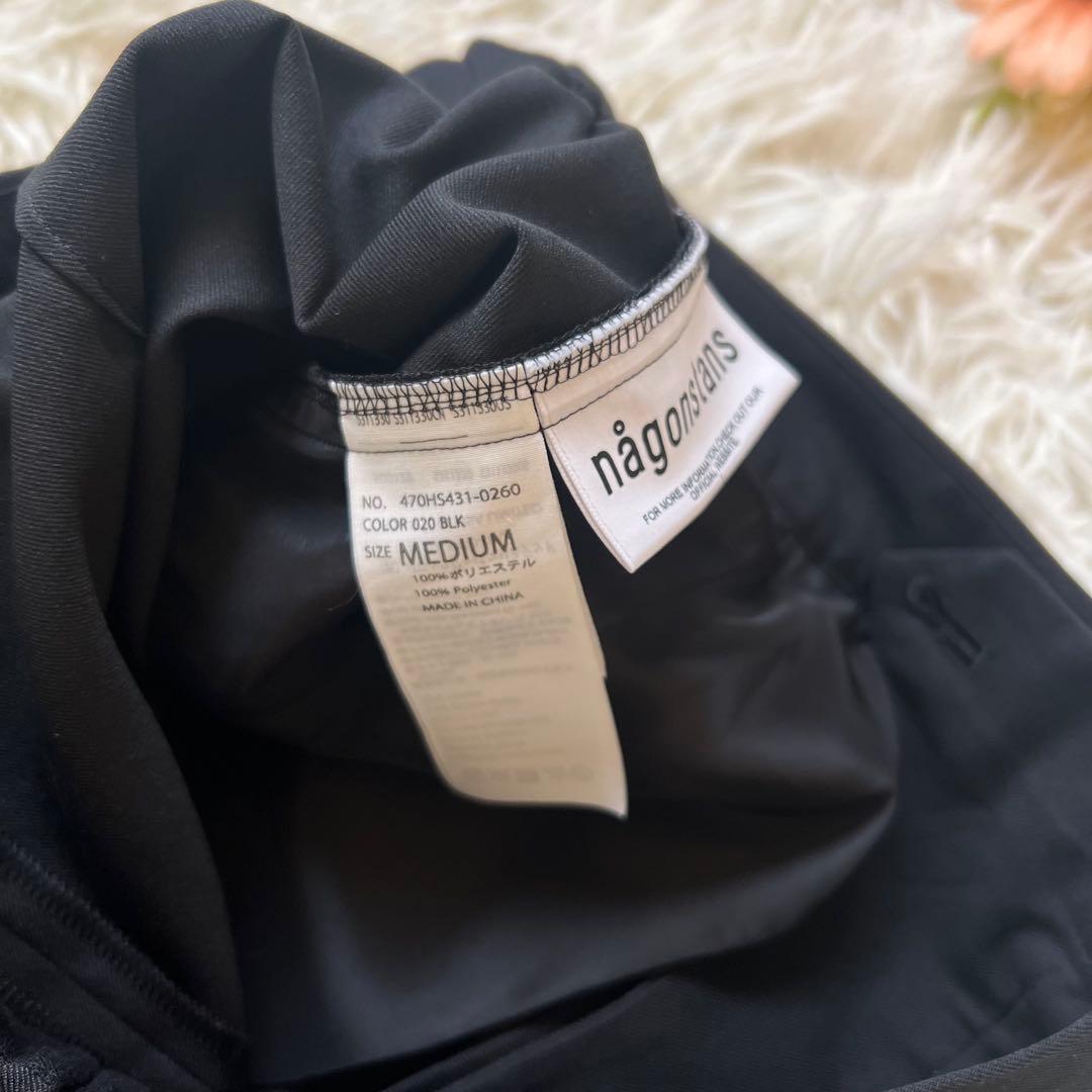 nagonstans POLY CHINO 立体カーブ PT パンツ ブラック