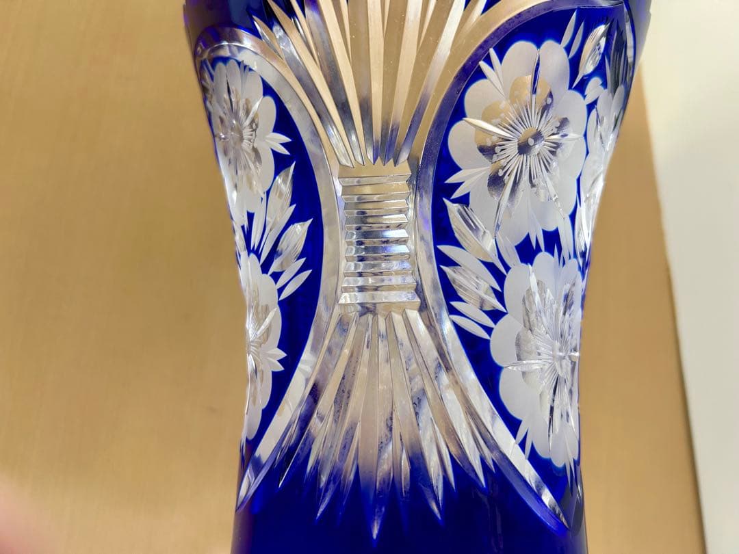 DRESDEN KRISTALL ドイツ製 花瓶 ドレスデンクリスタル