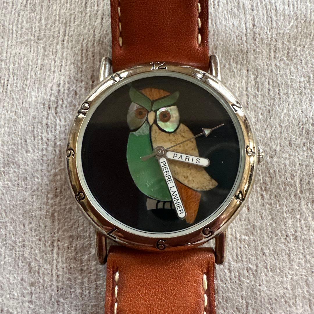 【希少】Pierre Lannierピエールラニエ フクロウ 電池交換済