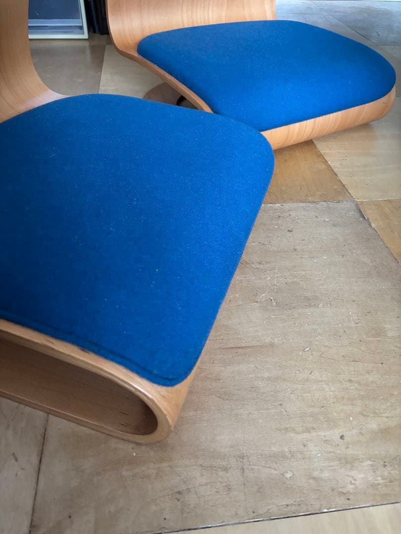Verner Panton タタミチェア（青）二脚目