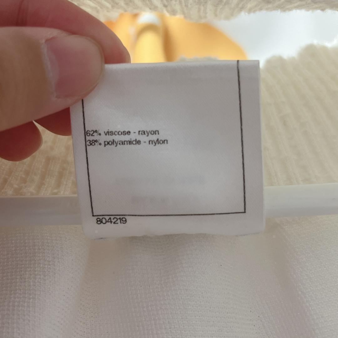 Chanel AW005 ホワイトレーススカート 38 P45363K04769