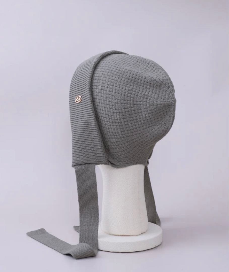 BAREN バレン ニット帽 ボンネット　グレー
