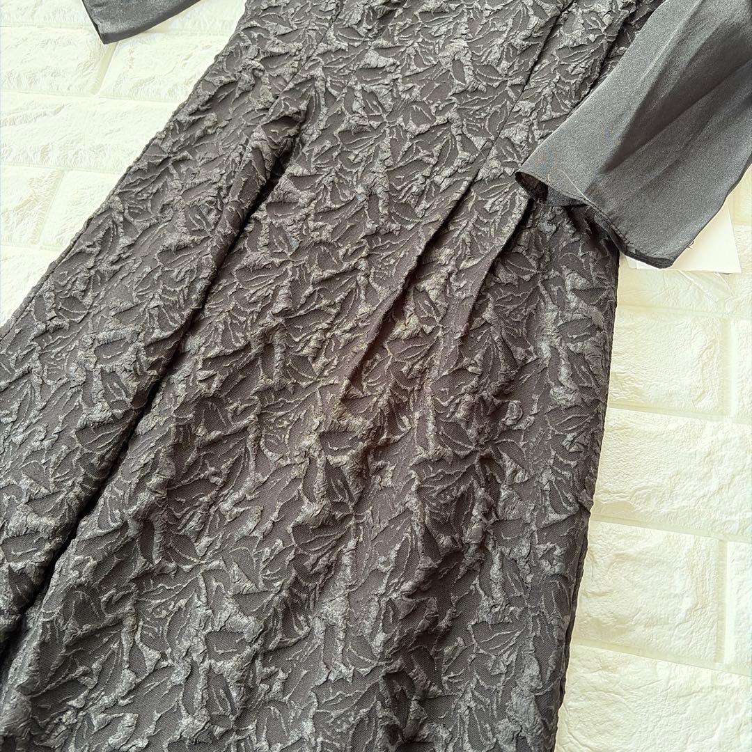 Rire Fete（リルフェテ）ふくれジャガードバックリボンドレス ヤマダヤ