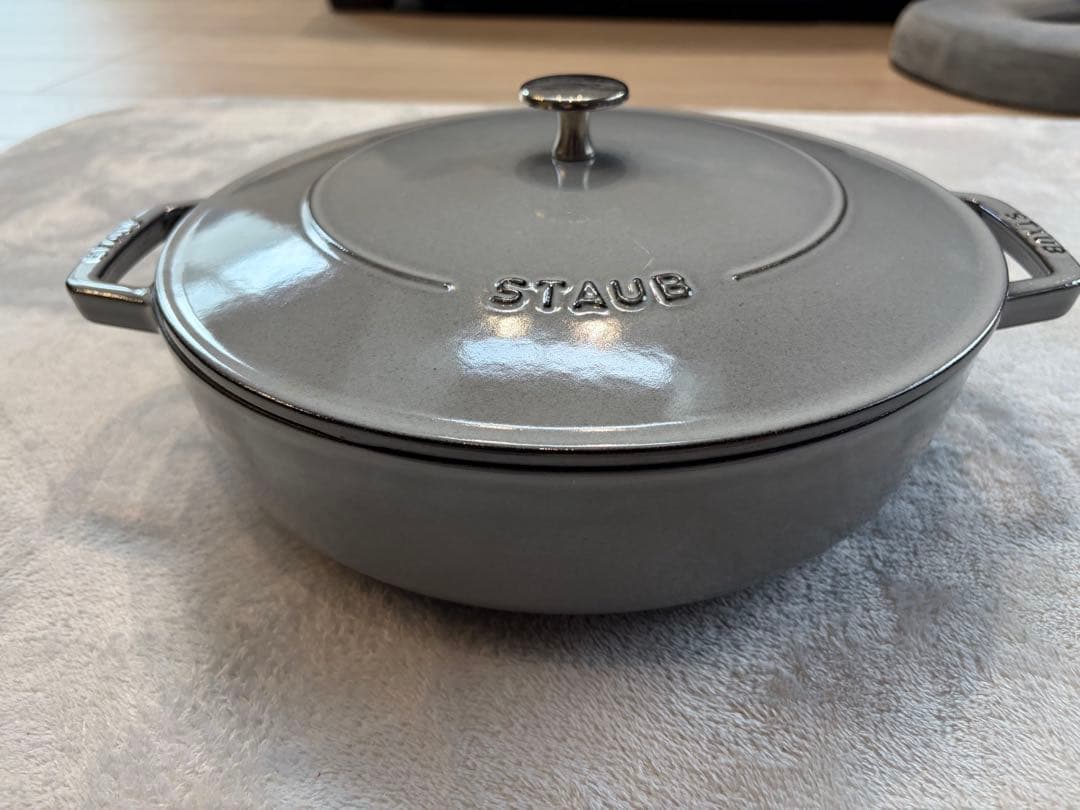 【本日のみ値下げ】 STAUB ストウブ　ブレイザー　ソテーパン　28cmグレー