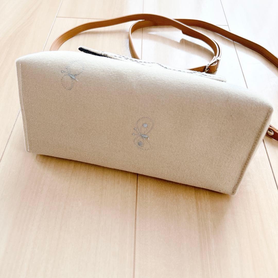 4482*ミナペルホネン☆ハンドメイド☆タンバリン ちょうちょbag