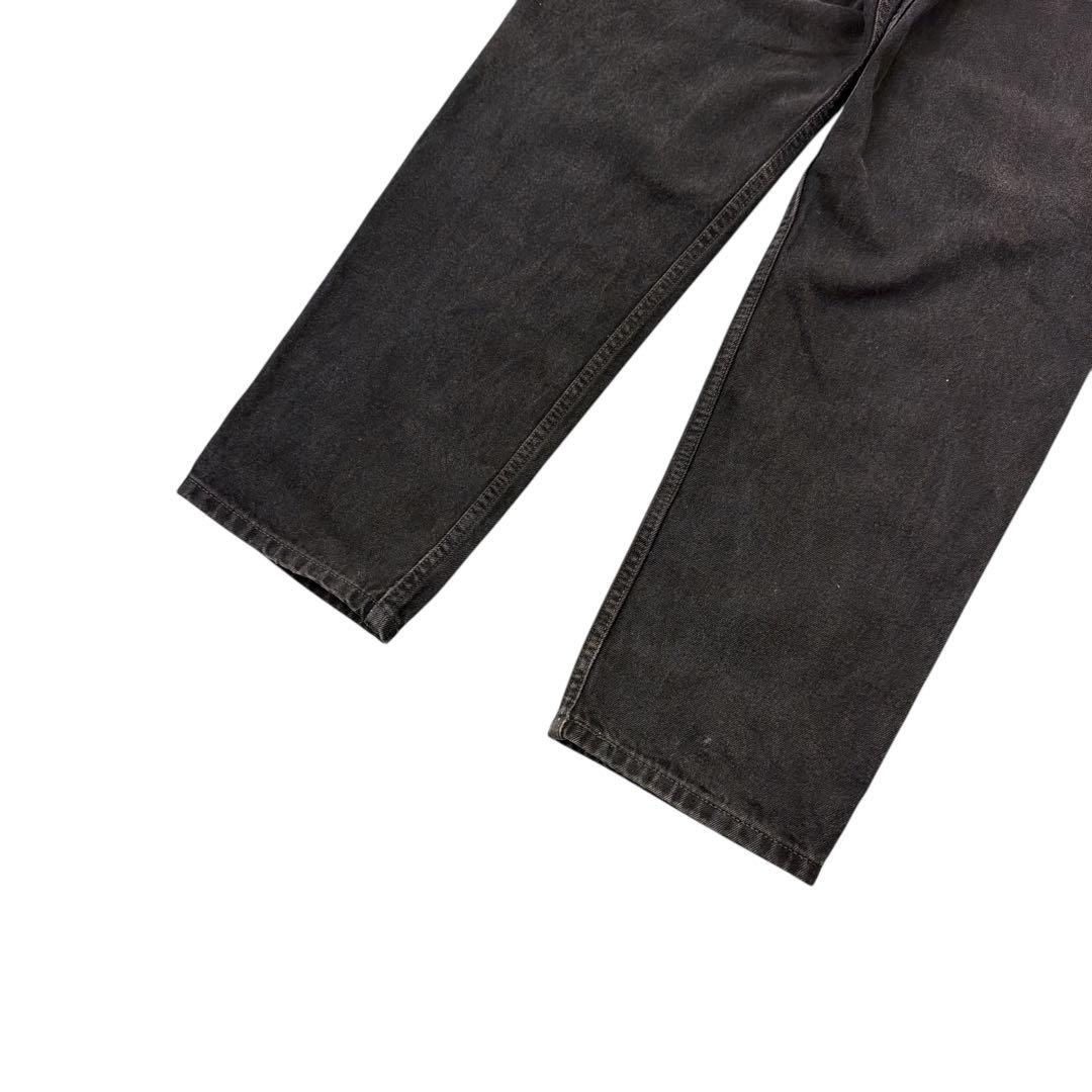 【先染め】90s Levi's 550 デニム ブラック ジーンズ 黒 W34