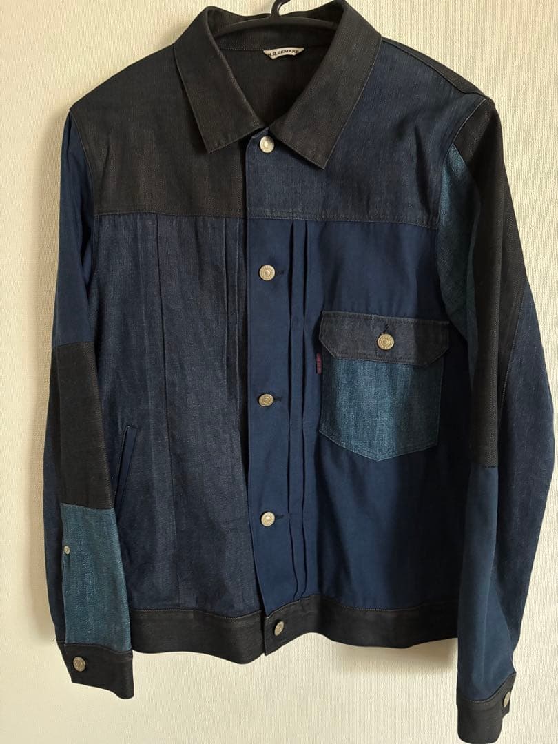 HR.MARKET デニム ジャケット メンズ パッチワーク L ジーンズ