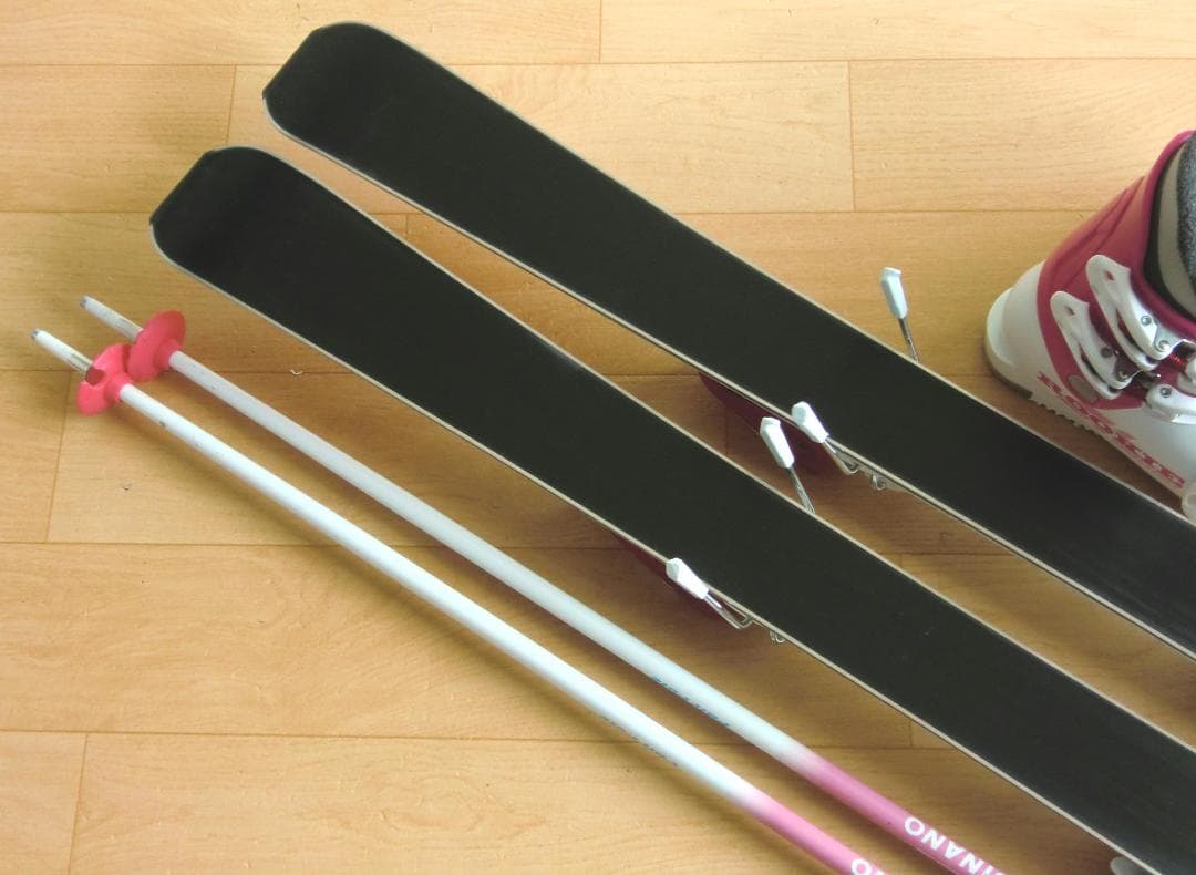 ■■送料無料■Hart■子供用スキーフルセット■板118靴22■WAX済■■