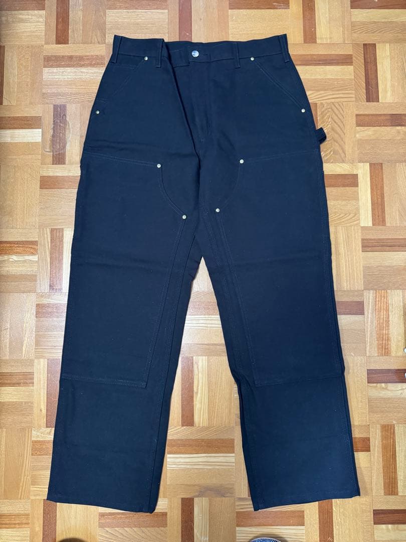 カーハート ダブルニー ペインターパンツ B01 黒 34W30L USA製