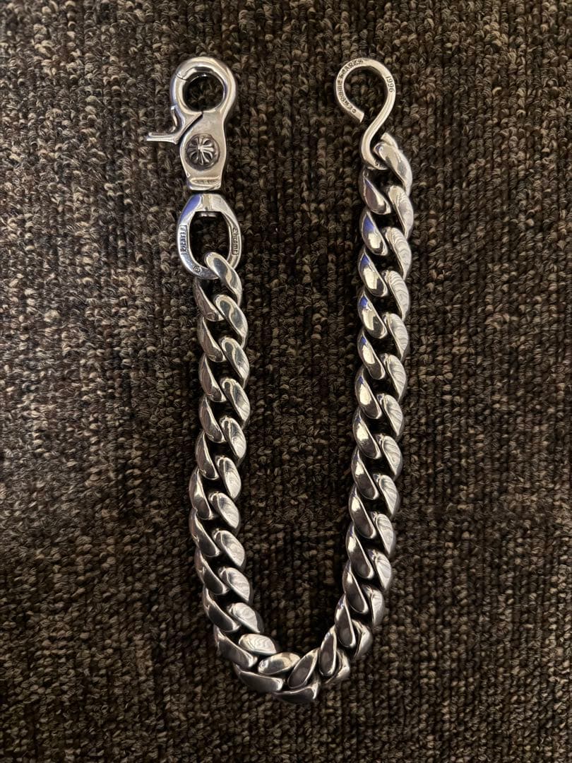 【12/21まで限定】ウォレットチェーン シルバー925 クロス