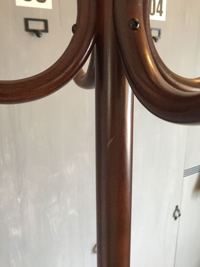 秋田木工 ポールハンガー コート掛け ビンテージ カリモク キツツキ 柏木工