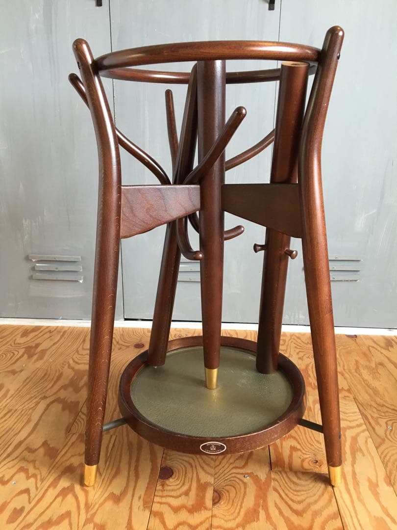 秋田木工 ポールハンガー コート掛け ビンテージ カリモク キツツキ 柏木工