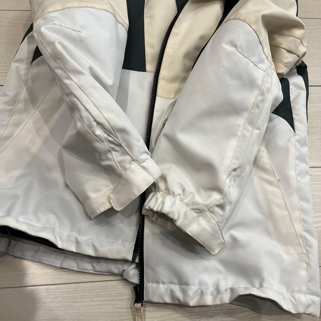 160 エアボーン　スノーボード・スキーウェアセット　白ホワイト調節アジャスター