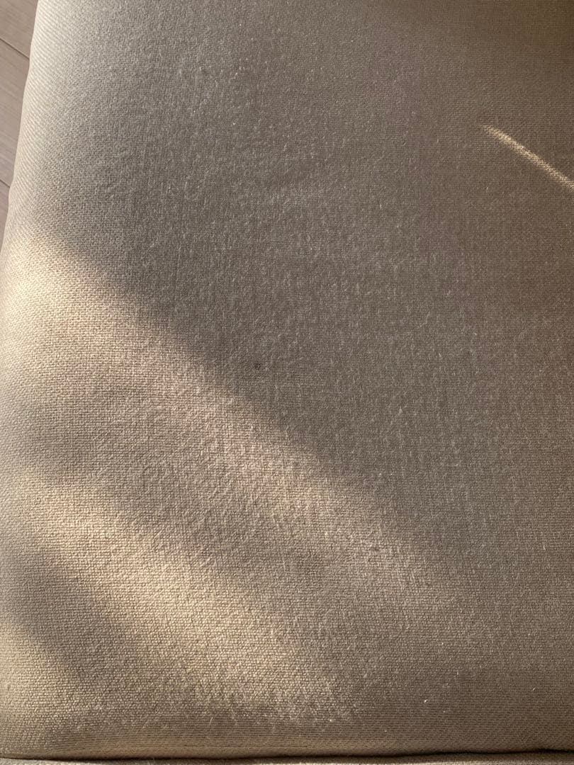 ベージュ ファブリック 2人掛けソファ