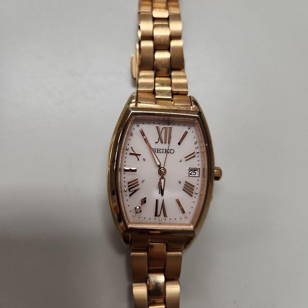 SEIKO ルキア ソーラー電波時計 ゴールド
