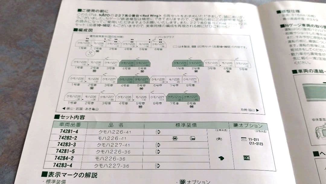 KATO JR西日本227系0番台(Red Wing) 6両セット【特別企画品】