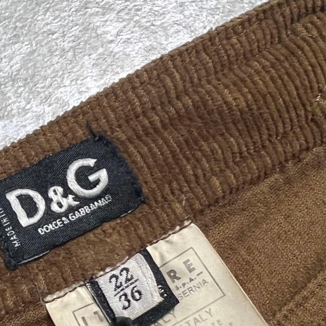 00s ドルガバ　D&G コーデュロイ　ミニスカ　y2k 平成　ウエスタン