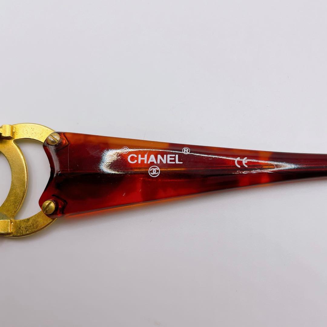 シャネル サングラス ココマーク 02466 べっ甲調　ブラウン　レディース