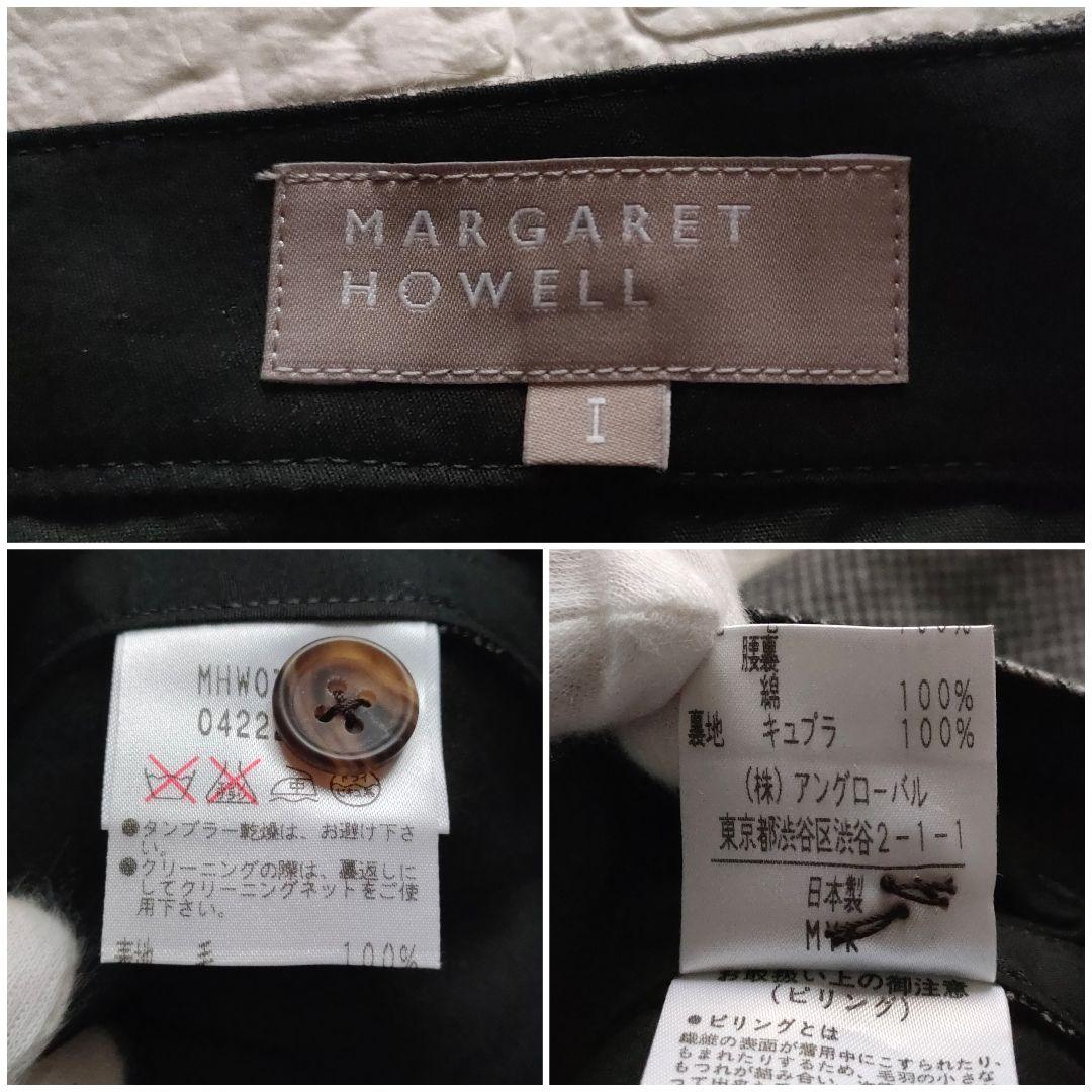 【新品・タグ付】MARGARET HOWELL　チェック柄　起毛　2タックパンツ