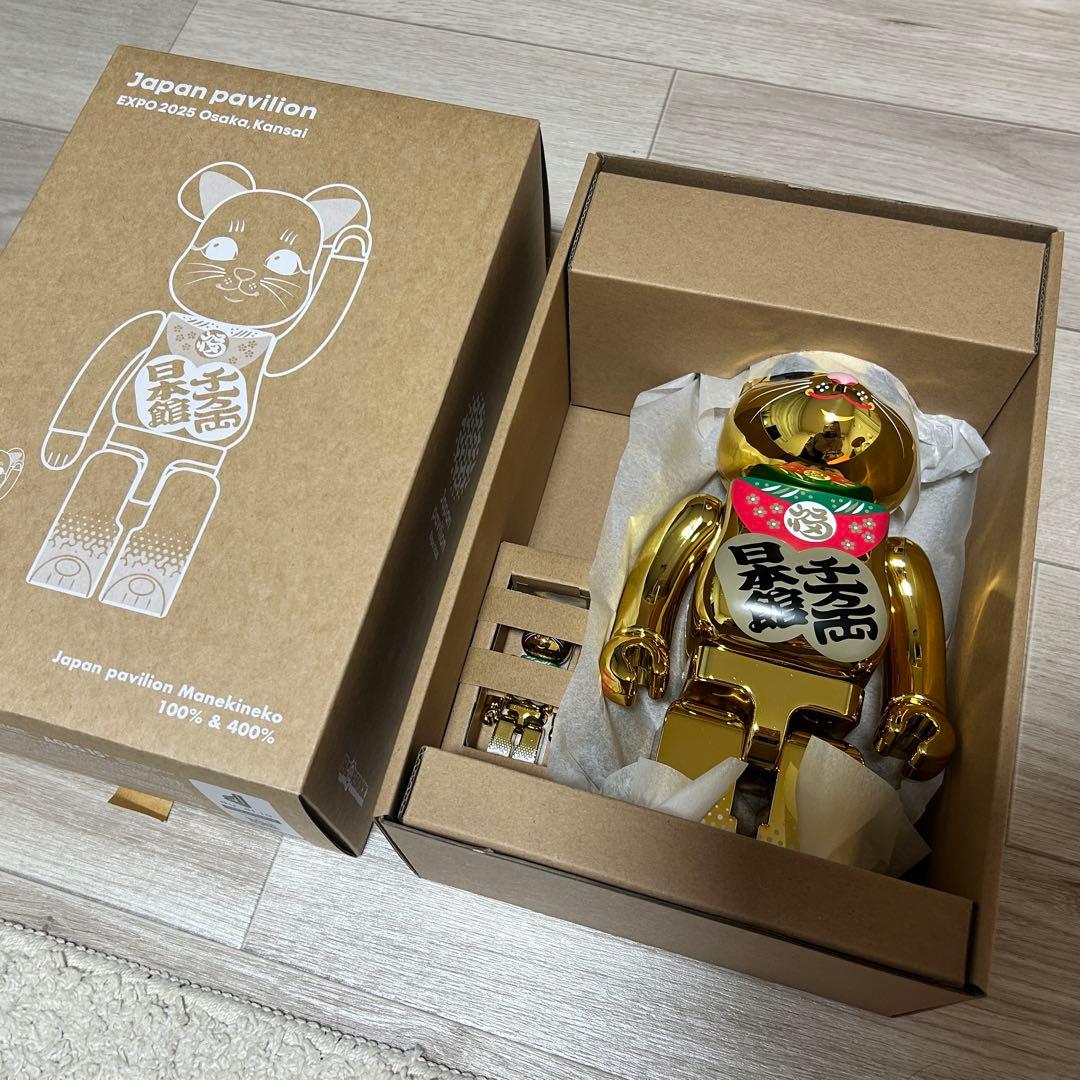 【日本館限定】BE@RBRICK 関西万博 招き猫 ベアブリック100＆400%